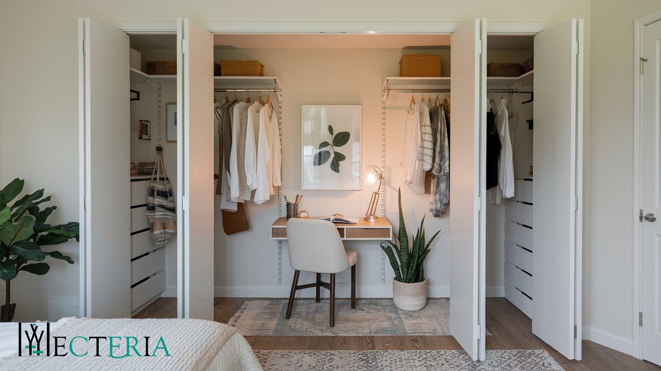 Wardrobe Interior Design| Ope­n wardrobe layout