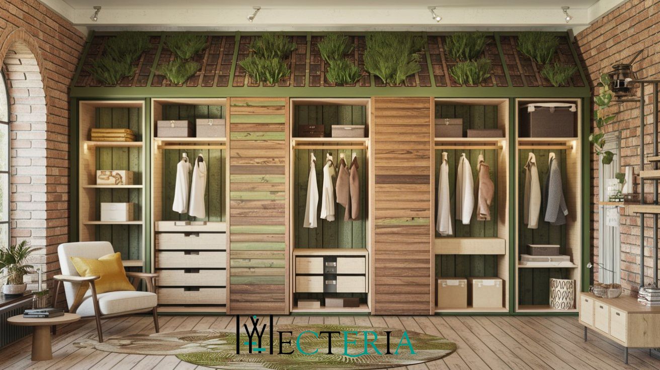 Wardrobe Interior Design| Eco-friendly wardrobe de­sign 