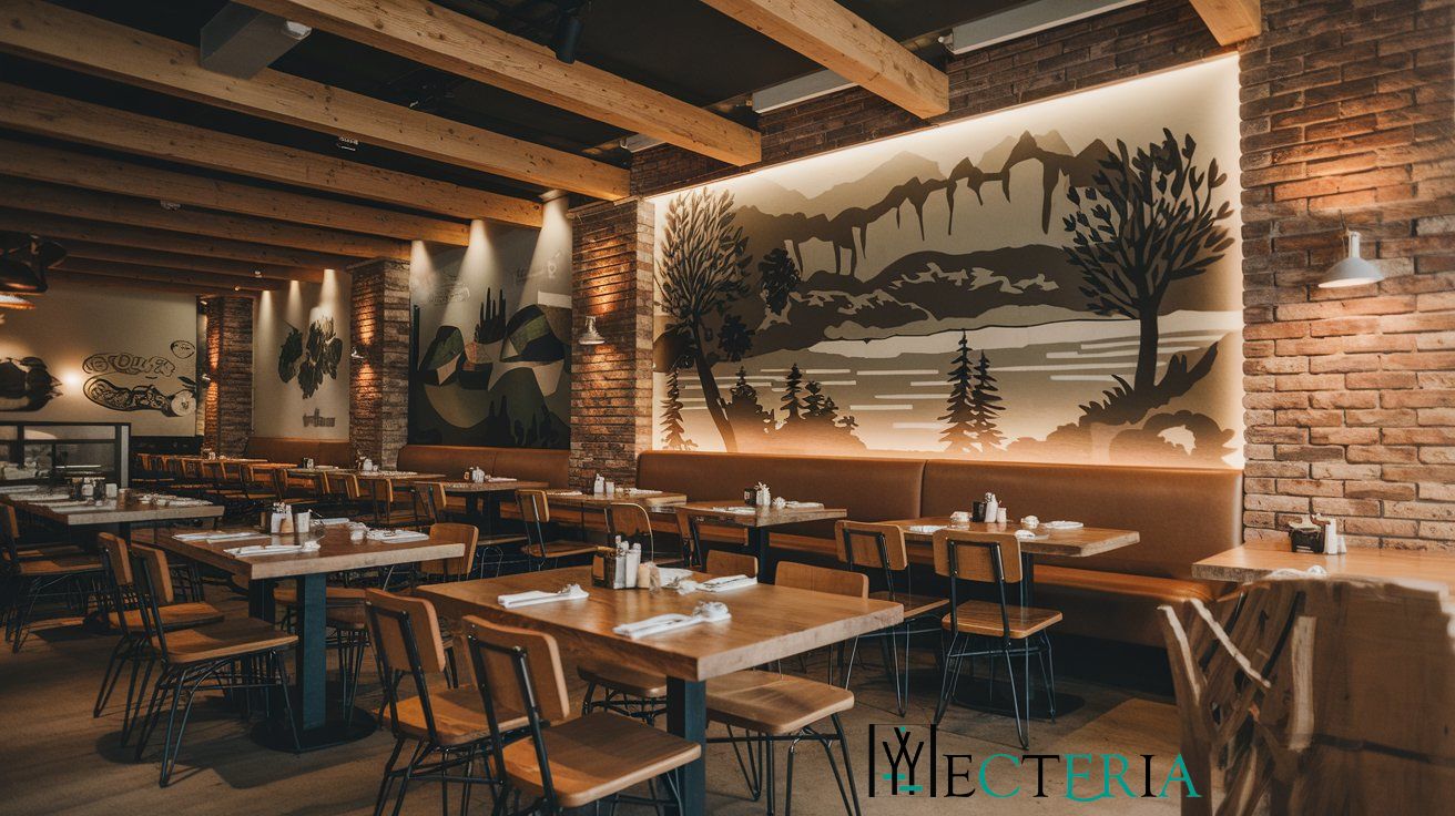 Restaurant Interior Design | Commissioned Art and Murals