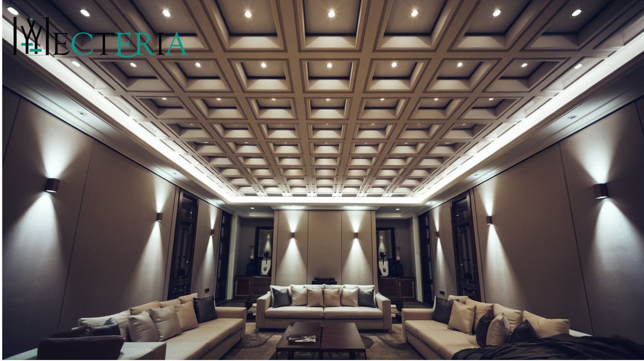 False Ceiling Designs | Spotlights for Artful Shadows