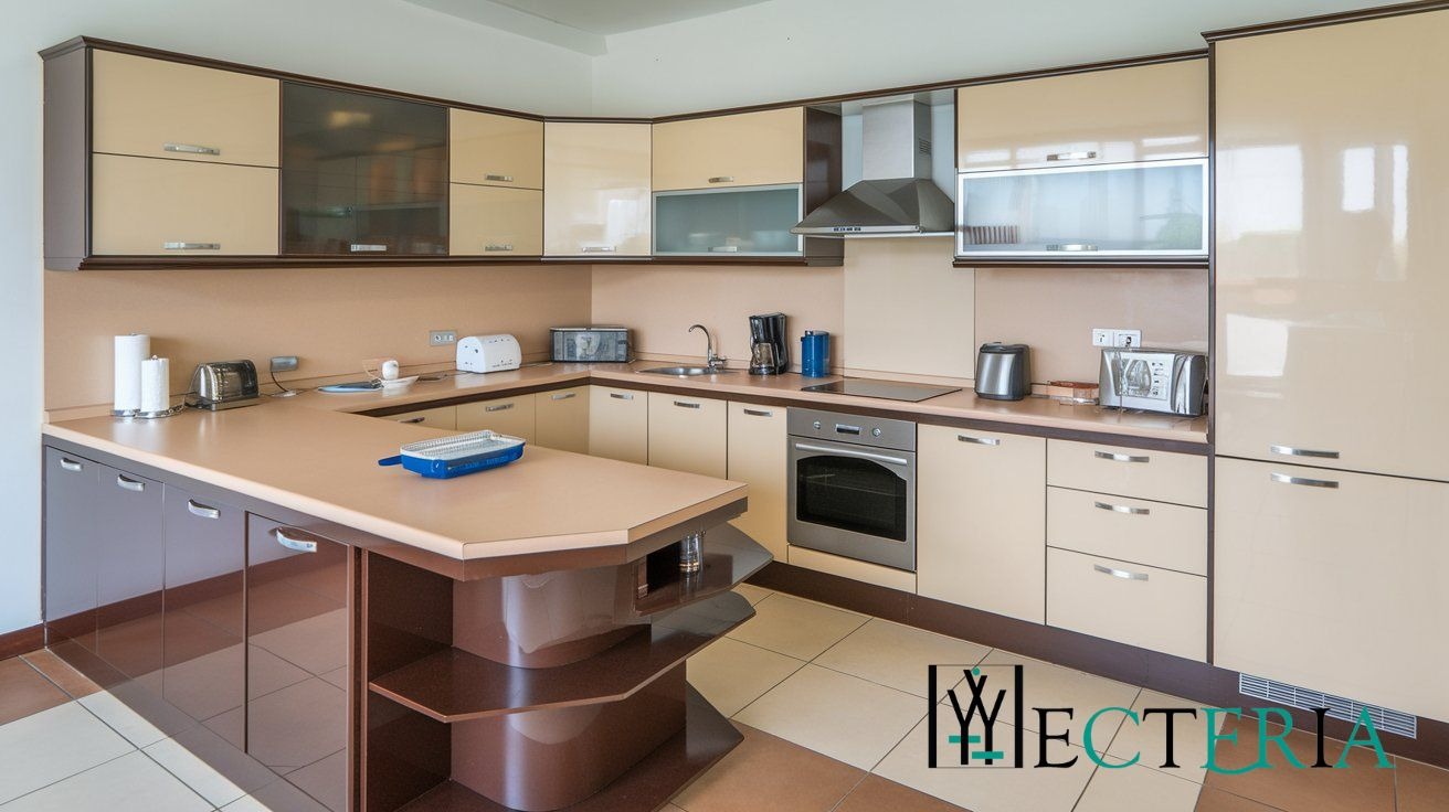 Opt for a Compact U-shaped modular Kitchen